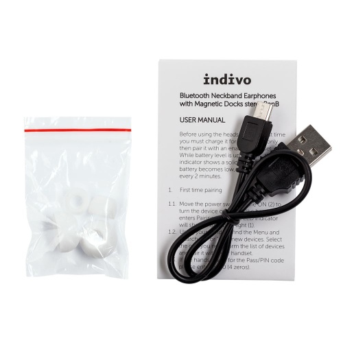 Bluetooth наушники stereoBand ver.2, белые фото 5 Bluetooth наушники stereoBand ver.2, белые фото 5