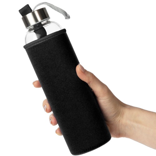 Бутылка для воды Sleeve Ace, черная фото 3 Бутылка для воды Sleeve Ace, черная фото 3