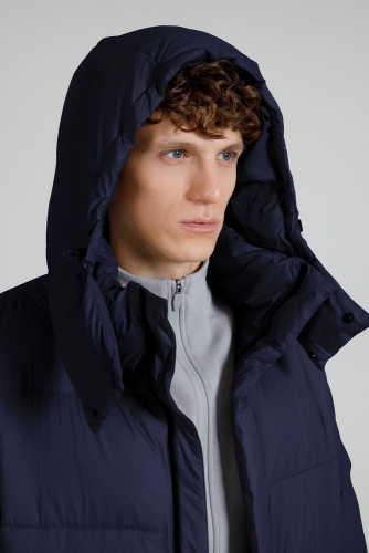 Пуховик унисекс Kapsula, темно-синий фото 5 Пуховик унисекс Kapsula, темно-синий фото 5