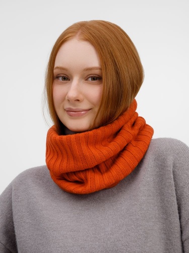 Снуд ComFleece, темно-оранжевый (кирпичный) фото 5