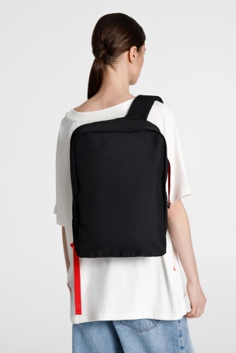 Рюкзак B2, черный с красными стропами фото 3