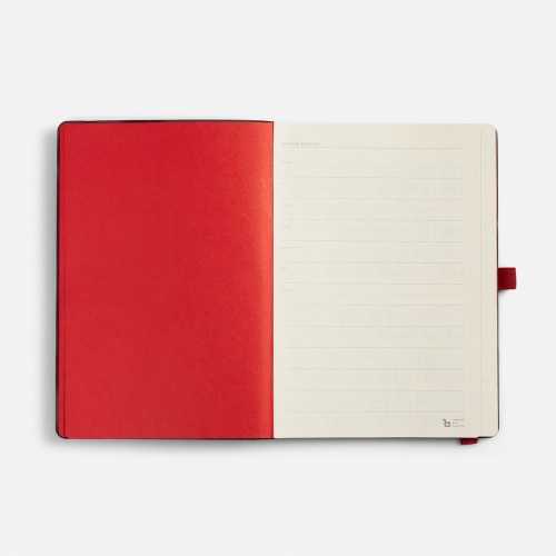 Ежедневник Peel Flex, недатированный, красный фото 4