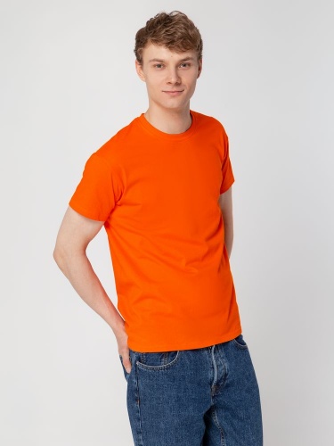 Футболка унисекс Regent 150, оранжевая фото 9