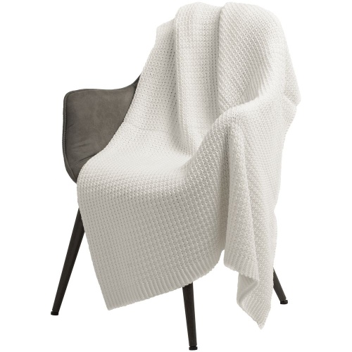 Плед Lattice, молочно-белый фото 3