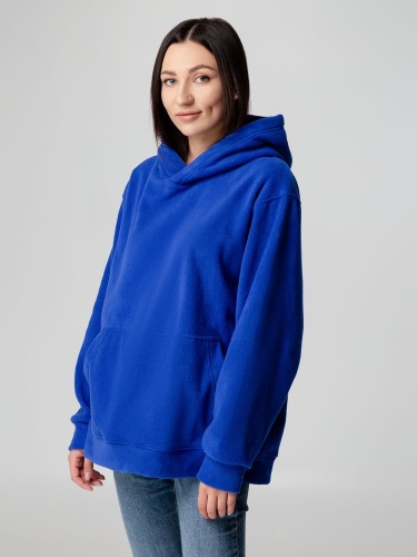 Худи флисовое унисекс Manakin, ярко-синее фото 7 Худи флисовое унисекс Manakin, ярко-синее фото 7