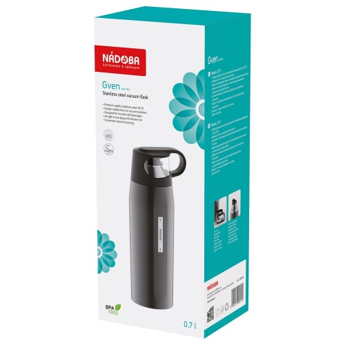 Термос Gven, темно-серый фото 3