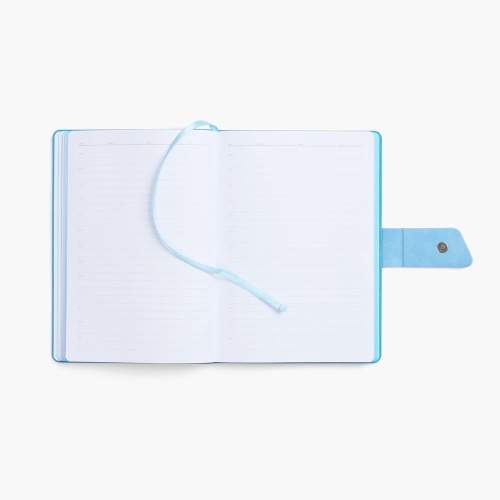 Ежедневник Boom, недатированный, черный с голубым фото 4