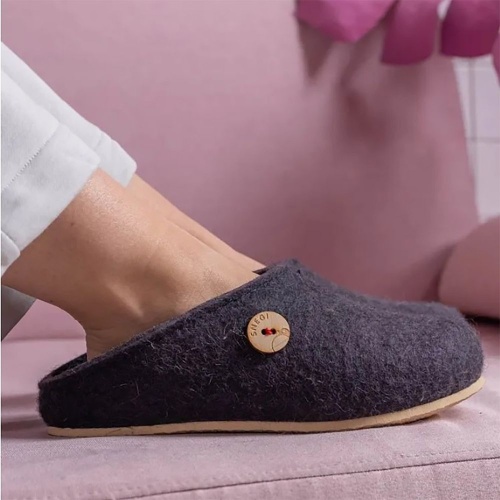 Домашние валенки Step, темно-синие (клякса) фото 3