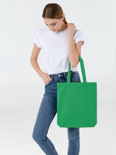 Холщовая сумка Avoska, зеленая фото 3