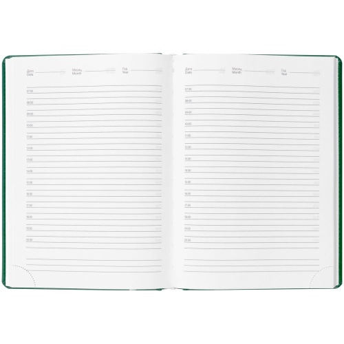 Ежедневник Nebraska, недатированный, зеленый фото 5