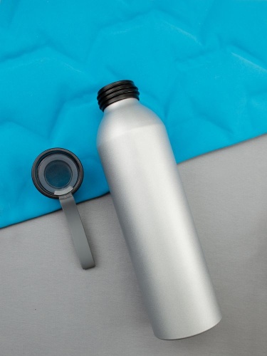 Спортивная бутылка для воды Rio, серебристая фото 6 Спортивная бутылка для воды Rio, серебристая фото 6