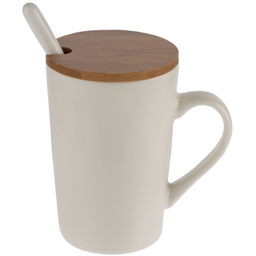 Кружка Parley с ложкой и бамбуковой крышкой фото 3 Кружка Parley с ложкой и бамбуковой крышкой фото 3