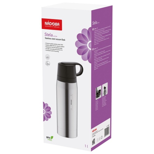 Термос Stela Duo, стальной фото 3 Термос Stela Duo, стальной фото 3