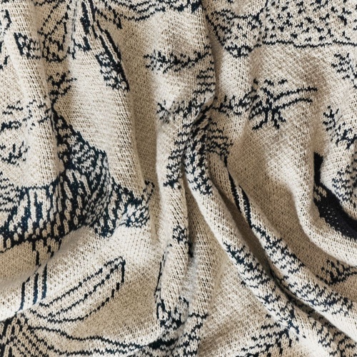 Плед Savanna, белый с синим фото 3 Плед Savanna, белый с синим фото 3