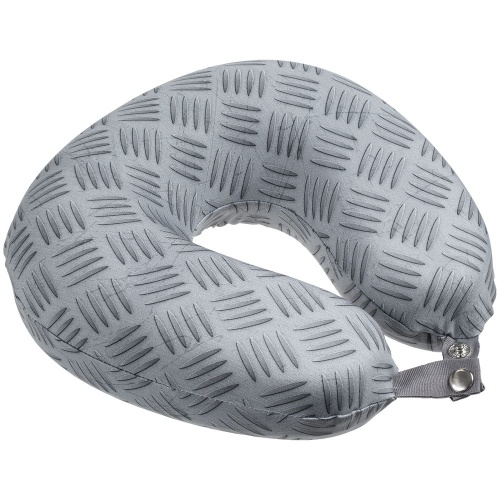 Подушка дорожная Hard Work, серая Подушка дорожная Hard Work, серая