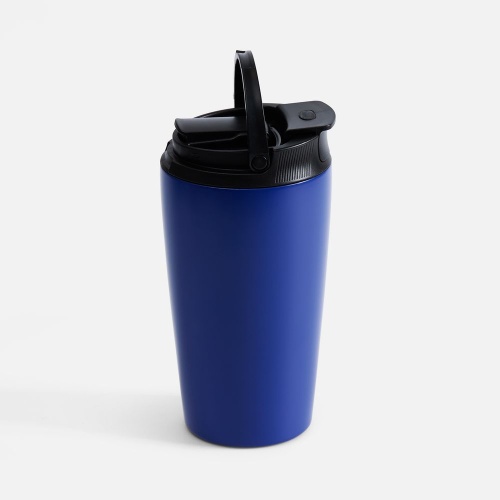 Термостакан с двумя поильниками Duetta, синий фото 2 Термостакан с двумя поильниками Duetta, синий фото 2