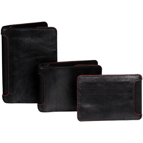 Портмоне Arrival, черное с красным фото 9 Портмоне Arrival, черное с красным фото 9