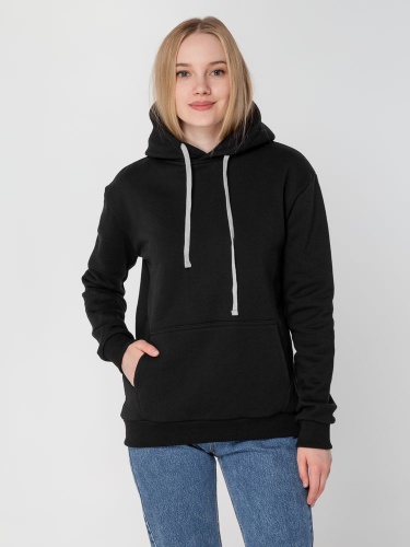 Толстовка с капюшоном Unit Kirenga Heavy, черная фото 11 Толстовка с капюшоном Unit Kirenga Heavy, черная фото 11