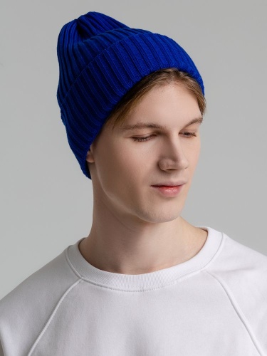 Шапка Yong, синяя фото 5 Шапка Yong, синяя фото 5