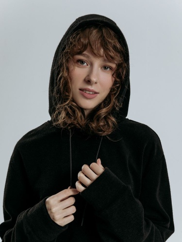 Худи унисекс Prima Vista, черное фото 5 Худи унисекс Prima Vista, черное фото 5