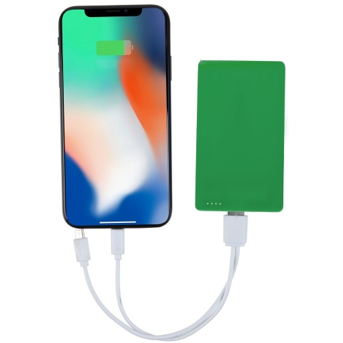 Внешний аккумулятор Easy Trick, 4000 мАч, зеленый фото 4 Внешний аккумулятор Easy Trick, 4000 мАч, зеленый фото 4