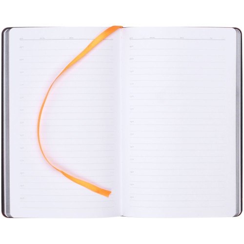 Ежедневник Trait, недатированный, черный с оранжевым фото 7 Ежедневник Trait, недатированный, черный с оранжевым фото 7