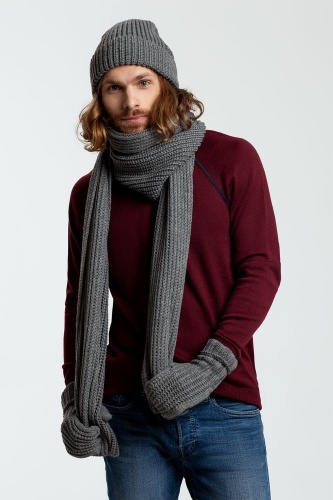 Шапка Nordkyn, серый меланж (эбонит) фото 3