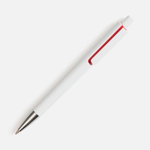 Ручка шариковая Dominanta, белая с красным фото 2 Ручка шариковая Dominanta, белая с красным фото 2