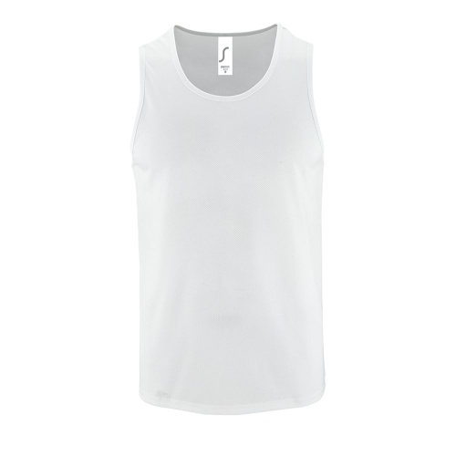 Майка мужская Sporty TT Men, белая Майка мужская Sporty TT Men, белая