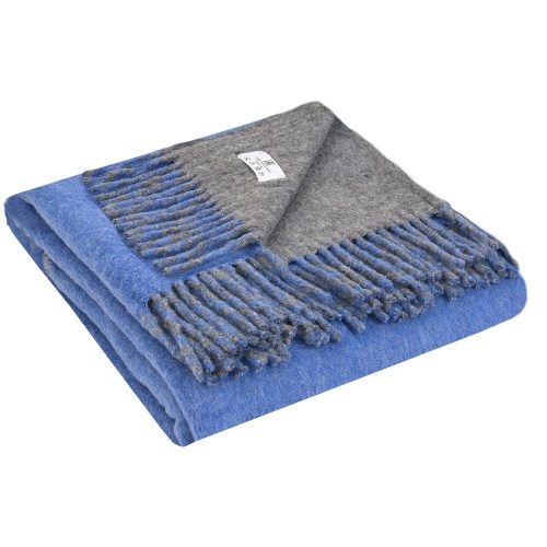 Плед Mumbai Duo, синий фото 2