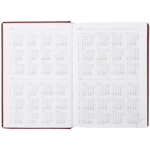 Ежедневник Sagrin, недатированный, красный фото 5 Ежедневник Sagrin, недатированный, красный фото 5