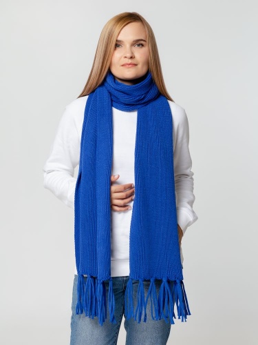 Шарф Flette, синий фото 3