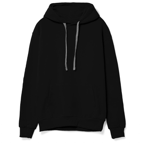 Толстовка с капюшоном Unit Kirenga Heavy, черная Толстовка с капюшоном Unit Kirenga Heavy, черная