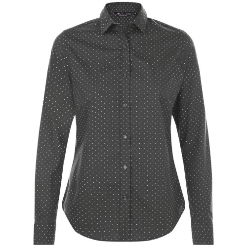 Рубашка женская Becker Women, темно-серая с белым Рубашка женская Becker Women, темно-серая с белым