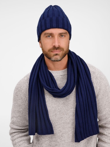 Шарф Metelitsa, темно-синий (сапфир) фото 3