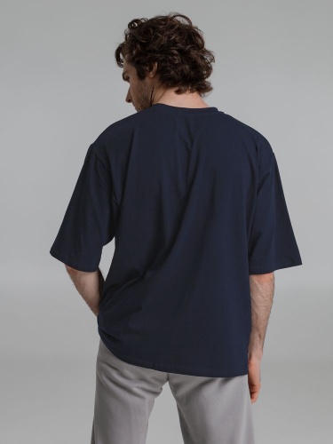 Футболка оверсайз Slope, кобальт (темно-синяя) фото 7