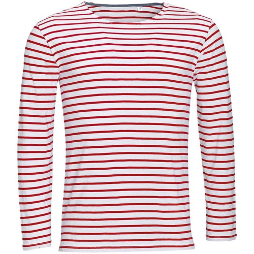 Футболка мужская Marine Men, белая с красным Футболка мужская Marine Men, белая с красным