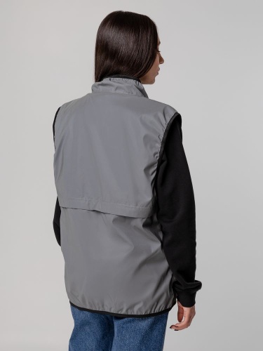 Жилет двусторонний Manifest из светоотражающей ткани, серый фото 15 Жилет двусторонний Manifest из светоотражающей ткани, серый фото 15