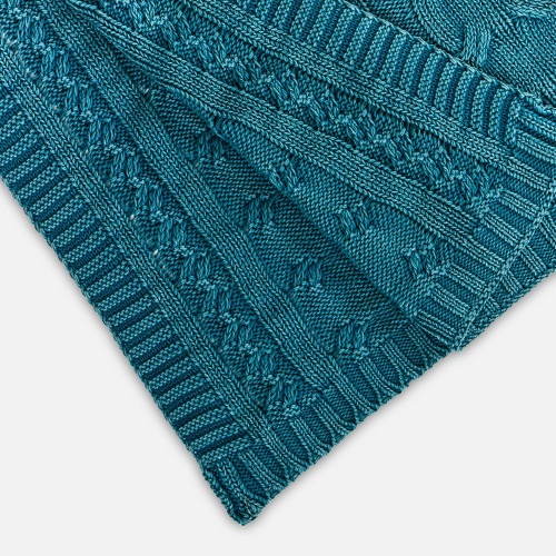 Плед Hygge, темно-зеленый фото 3