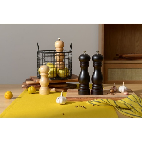 Мельница для перца Wood, большая, черная фото 3