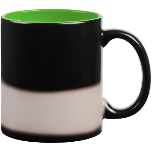 Кружка-хамелеон On Display, матовая, зелено-черная фото 4 Кружка-хамелеон On Display, матовая, зелено-черная фото 4