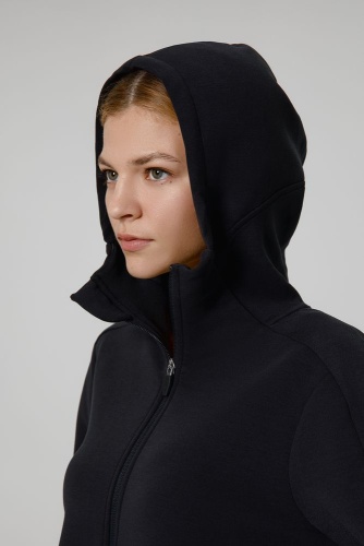 Куртка с капюшоном унисекс Begi, черная фото 4 Куртка с капюшоном унисекс Begi, черная фото 4