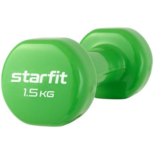 Гантель Heracles 1,5 кг, зеленая фото 3 Гантель Heracles 1,5 кг, зеленая фото 3