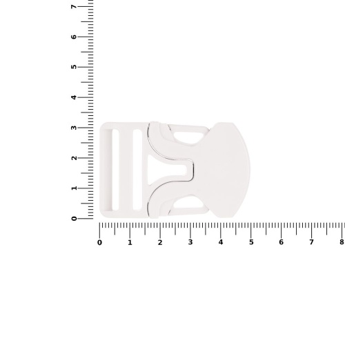 Застежка-пряжка односторонняя Triden, белый фото 2 Застежка-пряжка односторонняя Triden, белый фото 2