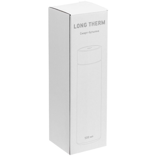Смарт-бутылка с заменяемой батарейкой Long Therm, белая фото 10