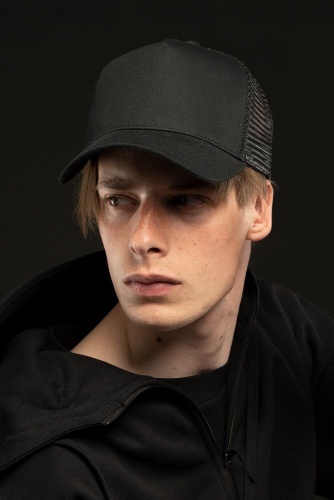 Бейсболка C3, черная фото 3