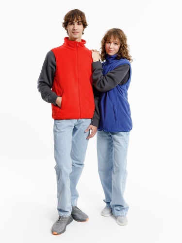 Жилет флисовый унисекс Nesse, красный фото 6 Жилет флисовый унисекс Nesse, красный фото 6