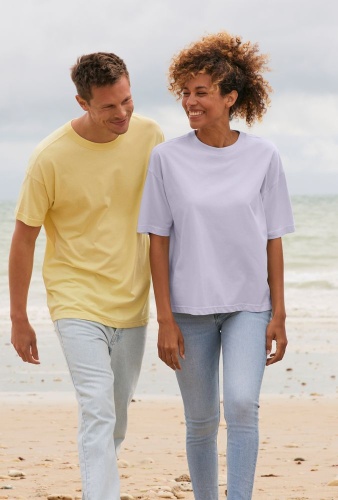 Футболка оверсайз женская Boxy Women, светло-желтая фото 6