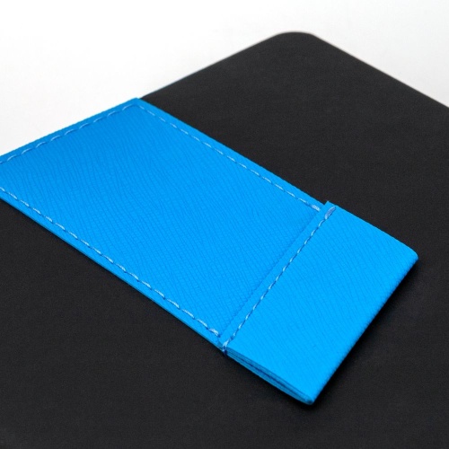 Ежедневник Bookmark, недатированный, черный с голубым фото 2