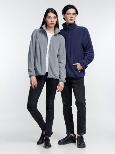 Куртка флисовая унисекс Nesse, серая фото 5 Куртка флисовая унисекс Nesse, серая фото 5